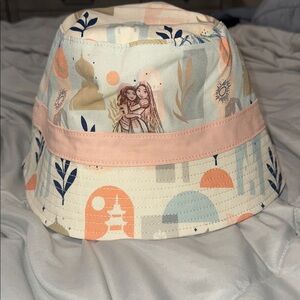 Brand New! Women’s Disney Parks Bucket Hat - Pink and Cream